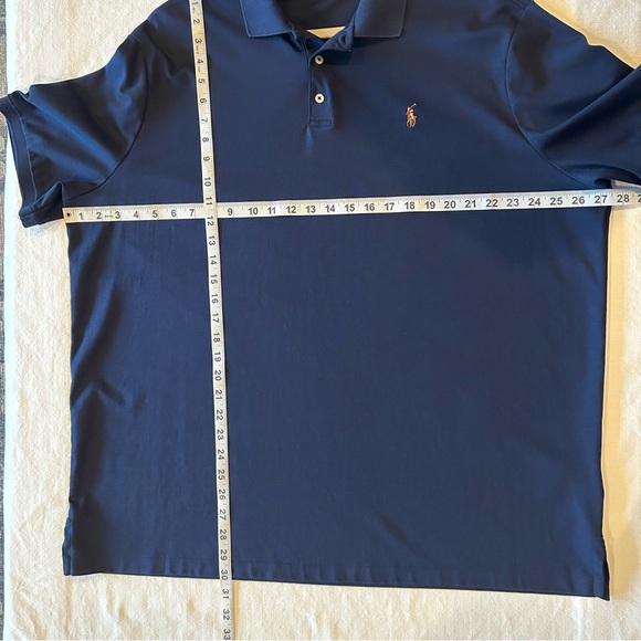 Polo Ralph Lauren Polo Shirt Flesh Pony Navy Cotton Short Sleeve NWOT Size XXL - Picture 8 of 8